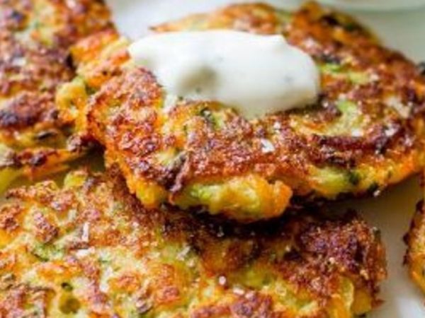 Potato & Zucchini fritters recipe