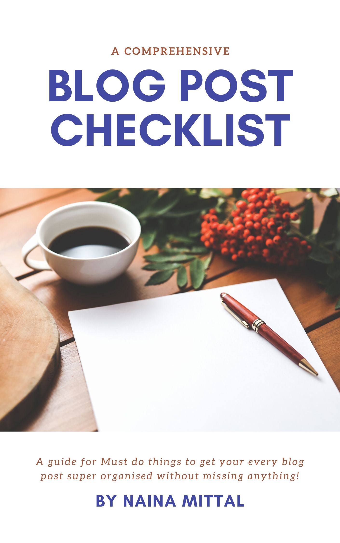 Stay organized with Blog post Checklist